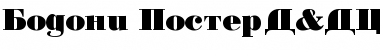 Download Bodoni PosterD&DCirilica Black Font Title Preview
