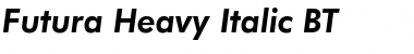 Download Futura Heavy Italic Font