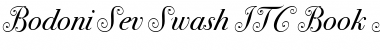 Download Bodoni Sev Swash ITC Book Italic Font Title Preview