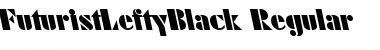 Download FuturistLeftyBlack Regular Font Title Preview