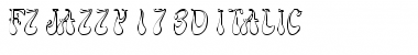Download FZ JAZZY 17 3D ITALIC Normal Font Title Preview
