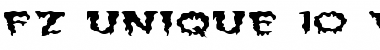 Download FZ UNIQUE 10 WAVEY EX Normal Font Title Preview