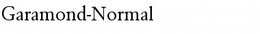 Download Garamond-Normal Font