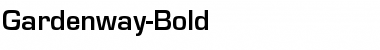 Download Gardenway-Bold Regular Font
