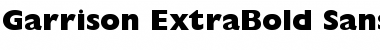 Download Garrison ExtraBold Sans BOLD Font