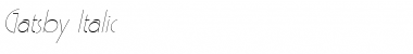 Download Gatsby Italic Font Title Preview