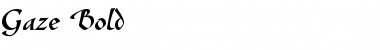 Download Gaze Bold Font Title Preview