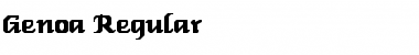Download Genoa Regular Font Title Preview