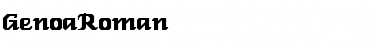 Download GenoaRoman Regular Font Title Preview