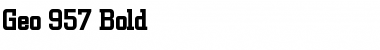 Download Geo 957 Bold Font Title Preview