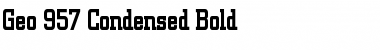 Download Geo 957 Condensed Bold Font Title Preview
