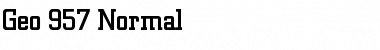 Download Geo 957 Normal Font Title Preview