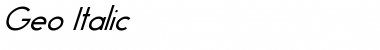 Download Geo Italic Font Title Preview