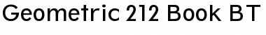 Download Geometr212 Bk BT Book Font Title Preview