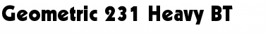 Download Geometr231 Hv BT Heavy Font Title Preview