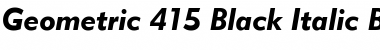 Download Geometr415 Blk BT Black Italic Font Title Preview