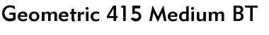 Download Geometr415 Md BT Medium Font Title Preview