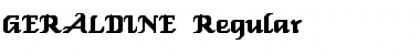 Download GERALDINE Regular Font Title Preview