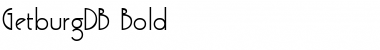 Download GetburgDB Bold Font Title Preview
