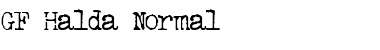 Download GF Halda Normal Normal Font Title Preview