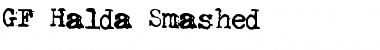Download GF Halda Smashed Normal Font Title Preview