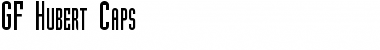 Download GF Hubert Caps Normal Font Title Preview