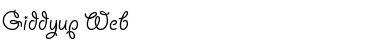 Download Giddyup Web Regular Font Title Preview