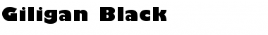 Download Giligan Black Regular Font Title Preview
