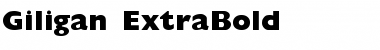 Download Giligan ExtraBold Regular Font Title Preview
