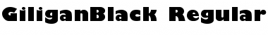 Download GiliganBlack Regular Font Title Preview