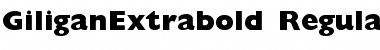 Download GiliganExtrabold Regular Font Title Preview
