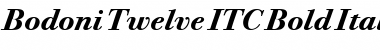 Download Bodoni Twelve ITC Bold Italic Font Title Preview