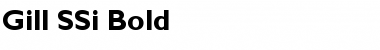 Download Gill SSi Bold Font Title Preview