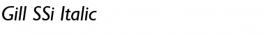 Download Gill SSi Italic Font Title Preview