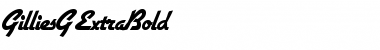 Download GilliesG-ExtraBold Regular Font Title Preview