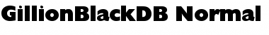 Download GillionBlackDB Normal Font Title Preview