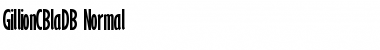 Download GillionCBlaDB Normal Font Title Preview