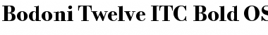 Download Bodoni Twelve ITC Bold Font Title Preview