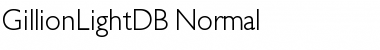 Download GillionLightDB Normal Font Title Preview