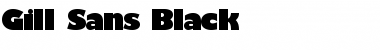 Download Gill_Sans-Black Regular Font Title Preview