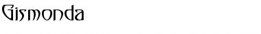 Download Gismonda Regular Font Title Preview