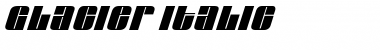 Download Glacier Italic Font Title Preview