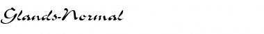 Download Glands-Normal Regular Font Title Preview