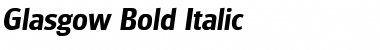 Download Glasgow Bold Italic Font Title Preview