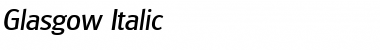 Download Glasgow Italic Font Title Preview