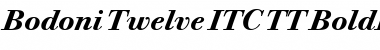 Download Bodoni Twelve ITC TT BoldItalic Font Title Preview
