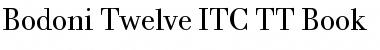 Download Bodoni Twelve ITC TT Book Font Title Preview