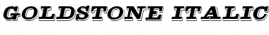 Download Goldstone Italic Font Title Preview