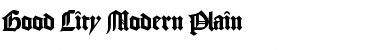 Download Good City Modern Plain Font Title Preview