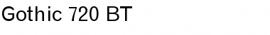 Download Gothic720 BT Roman Font Title Preview